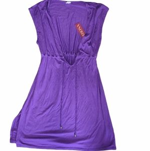 NWT Merona Purple Seem Knit Coverup sz M
